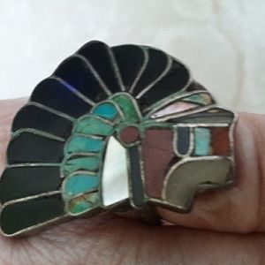 Native American sterling silver ring size 6